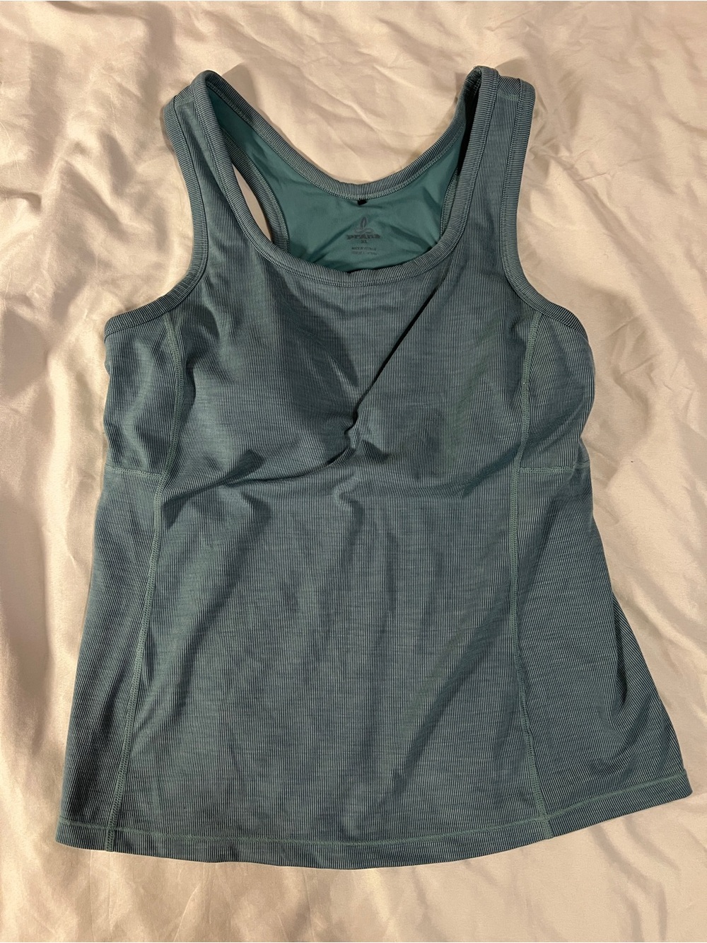 Prana Teal Racerback Tank Top